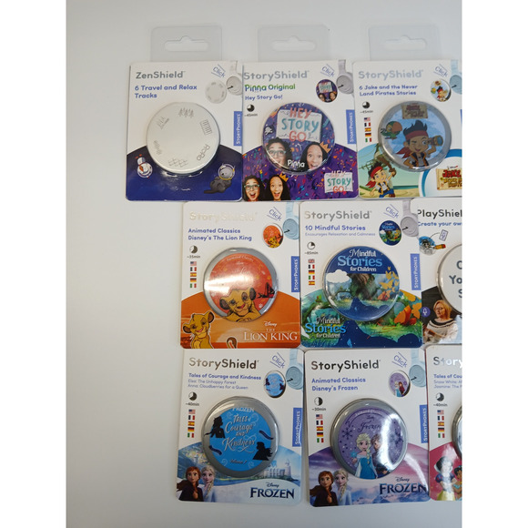 StoryPhones 16 PACK NEW Story Shields Disc Disney Headphones Storytelling SEALED - Picture 2 of 8